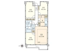 【東京都/品川区東五反田】ロワプレイス島津山 間取り図