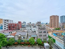 【東京都/港区白金】セザール白金ガーデン 眺望：共用廊下から