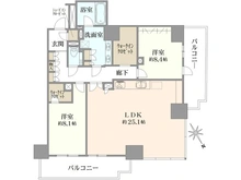 【東京都/港区三田】ザ・パークハウス三田ガーデン 間取り図