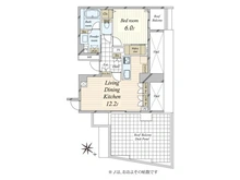 【東京都/港区赤坂】エスト・グランディールCARO赤坂 間取り図