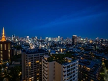 【東京都/港区六本木】六本木ヒルズレジデンス B棟 眺望：バルコニーからの眺望（ズーム無）