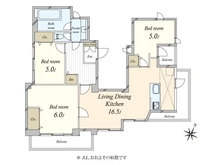 【東京都/目黒区柿の木坂】クレードル柿の木坂 間取り図
