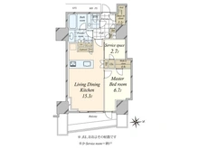 【東京都/港区三田】三田ガーデンヒルズ サウスヒル 間取り図