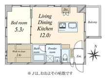 【東京都/港区元麻布】パシフィック麻布マンション 間取り図