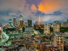 【東京都/港区三田】ザ・パークハウス三田ガーデン 眺望：バルコニーから（ズーム無）