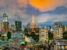 【東京都/港区三田】ザ・パークハウス三田ガーデン 眺望：バルコニーから（ズーム有）