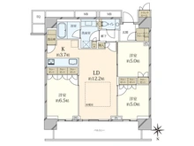 【東京都/中央区晴海】ザ・パークハウス晴海タワーズティアロレジデンス 間取り図