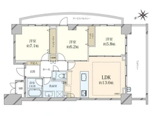【東京都/港区三田】パークコート麻布十番三田ガーデン 間取り図
