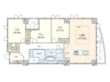 【東京都/江東区毛利】セボンパークビュー住吉 A棟 間取り図