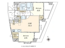【東京都/渋谷区恵比寿】恵比寿ブルーメ 間取り図