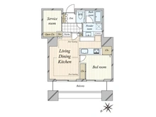 【東京都/港区東新橋】東京ツインパークス ライトウイング 間取り図