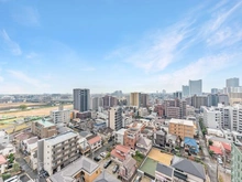 【神奈川県/川崎市中原区丸子通】ジオ新丸子 眺望：南東側バルコニーから