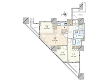 【東京都/新宿区富久町】富久クロスコンフォートタワー 間取り図