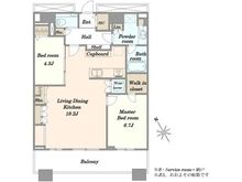 【東京都/中央区勝どき】勝どきザ・タワー 間取り図