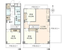 【東京都/港区三田】セントラル三田 間取り図