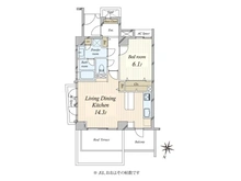 【東京都/渋谷区幡ヶ谷】幡ヶ谷ハイムグランシス 間取り図