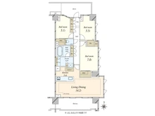 【東京都/調布市緑ケ丘】プラウド仙川緑ケ丘 間取り図