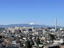 【東京都/世田谷区桜上水】桜上水ガーデンズ E棟 眺望：富士山（ズームあり）