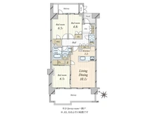 【東京都/世田谷区桜上水】桜上水ガーデンズ D棟 間取り図