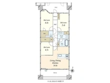 【東京都/世田谷区上祖師谷】コスモグランリュクス世田谷 間取り図