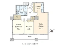 【東京都/新宿区西早稲田】西早稲田パークタワー 間取り図