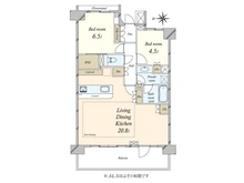 【東京都/世田谷区粕谷】パークホームズ蘆花公園エアリーコート 間取り図