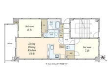 【東京都/府中市押立町】リビオ武蔵野台ヴェールフィーネ 間取り図