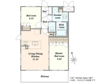 【神奈川県/川崎市多摩区枡形】ドメスセレーナ向ヶ丘遊園II 間取り図