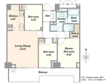 【東京都/世田谷区桜】レジデンスコート馬事公苑 間取り図