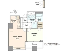 【東京都/港区台場】THE TOWERS DAIBA ザ・タワーズ台場 WEST 間取り図