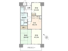 【千葉県/山武市殿台】ダイアパレス成東 間取り図