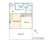 【東京都/世田谷区宮坂】ヴェノス経堂 間取り図