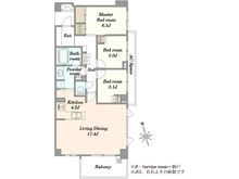 【東京都/世田谷区桜丘】プラウド世田谷桜丘 間取り図