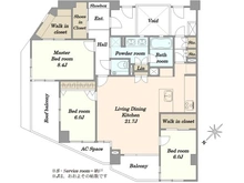 【東京都/目黒区祐天寺】コートヤード祐天寺 間取り図