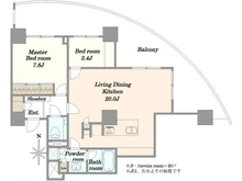 【東京都/品川区大崎】ゲートシティ大崎サウスパークタワー 間取り図