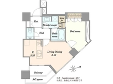 【東京都/港区白金台】プラウドタワー白金台 間取り図
