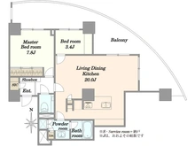【東京都/品川区大崎】ゲートシティ大崎サウスパークタワー 間取り図