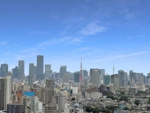 【東京都/品川区西五反田】プラウドタワー目黒MARC 眺望：【東京タワー・東京スカイツリーを望む】※天候による
※ズームあり