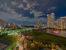 【東京都/中央区晴海】パークタワー晴海 眺望：夜：ズームなし