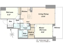 【東京都/品川区東五反田】クレアホームズ高輪台 間取り図