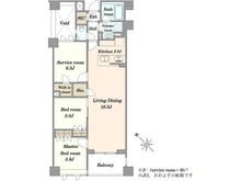 【東京都/品川区東五反田】オープンレジデンシア高輪台 間取り図