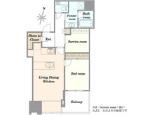 【東京都/品川区大崎】大崎ウエストシティタワーズ EAST棟 間取り図