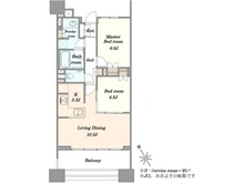 【東京都/品川区西五反田】クレヴィアタワー目黒不動前 間取り図