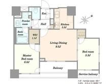 【東京都/品川区平塚】クレストフォルム戸越 間取り図