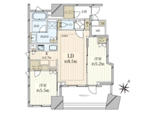 【東京都/中央区日本橋久松町】プラウド日本橋久松町 間取り図