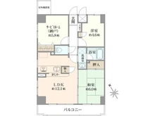 【東京都/中央区明石町】マイキャッスルリバーフロントタワー銀座東 間取り図