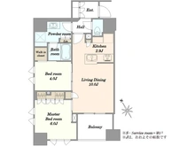 【東京都/中央区新川】Brillia新川一丁目 間取り図