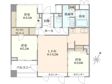【東京都/中央区日本橋堀留町】ファミール日本橋グランスイートプラザ 間取り図