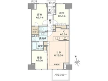 【東京都/中央区明石町】プラウド銀座東レジデンス 間取り図