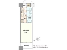 【東京都/中央区銀座】アヴァンティーク銀座2丁目 間取り図